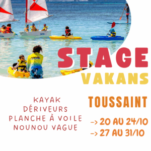 stage vacances toussaint Guadeloupe 2026