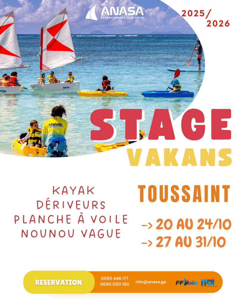 stage vacances toussaint Guadeloupe 2026