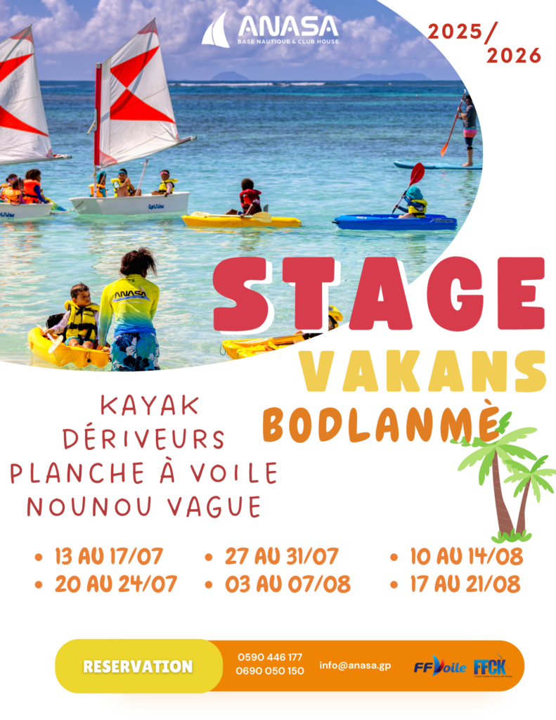 STAGE VACANCES ETE GUADELOUPE